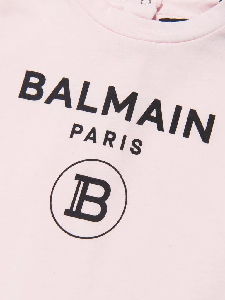 商品Balmain|Balmain Pink Baby Girls Logo T-Shirt,价格¥1346,第3张图片详细描述