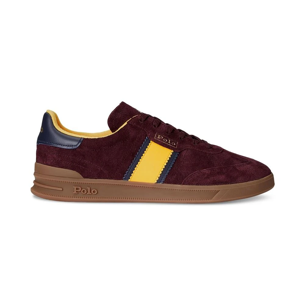 商品Ralph Lauren|Men's Heritage Aera Suede Logo Sneakers,价格¥479,第3张图片详细描述