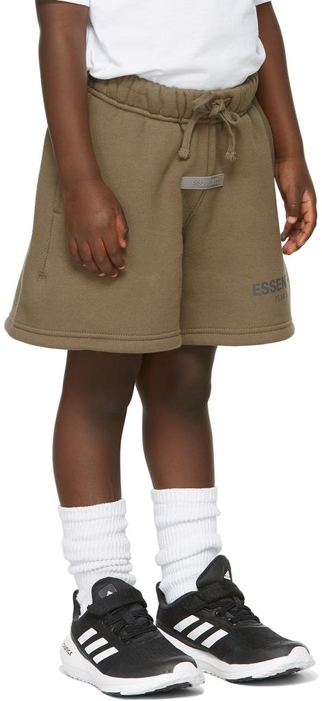 Kids Taupe Fleece Shorts商品第3张图片规格展示