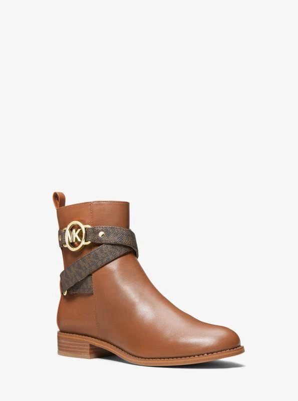 商品Michael Kors|Rory Leather and Logo Ankle Boot,价格¥557,第1张图片