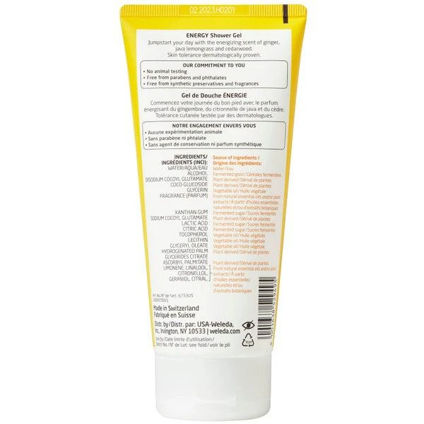 商品Weleda|Weleda Aroma Essentials: Energy Shower Gel,价格¥41,第4张图片详细描述