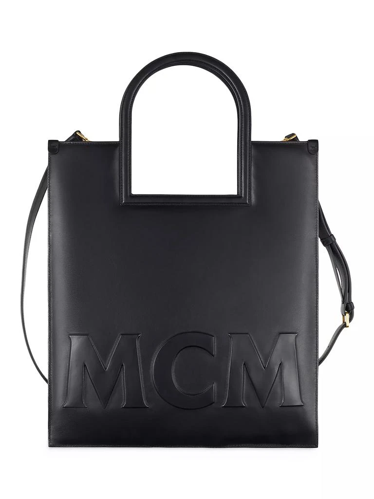 商品MCM|Aren Medium Embossed Leather Tote Bag,价格¥10416,第2张图片详细描述