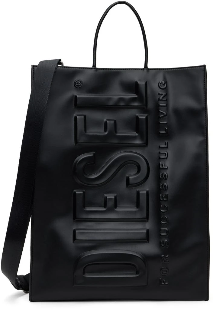 商品Diesel|Black Large DSL 3D Tote,价格¥1425,第1张图片