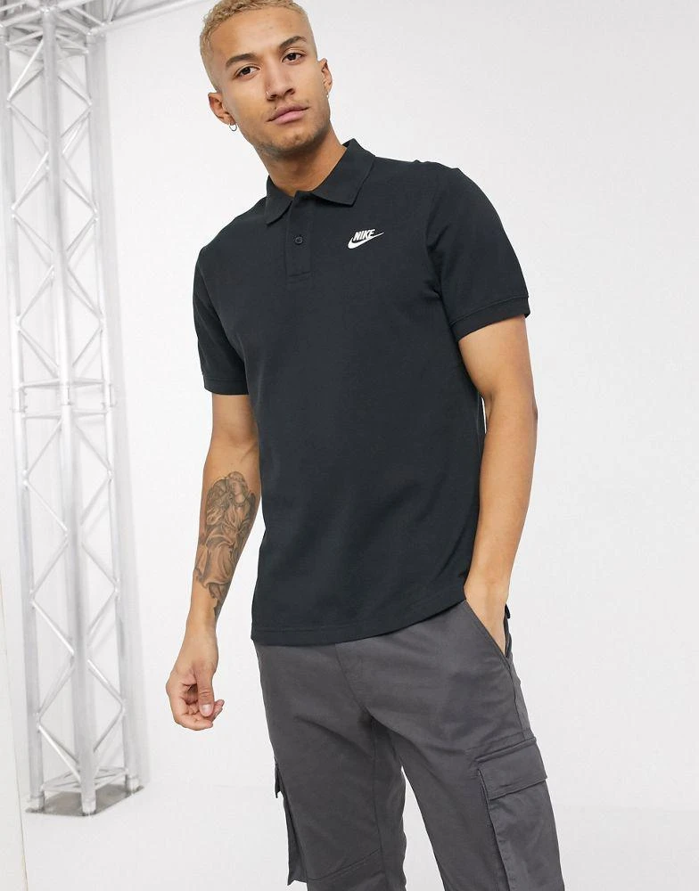 商品NIKE|Nike Club Essentials polo shirt in black,价格¥251,第1张图片