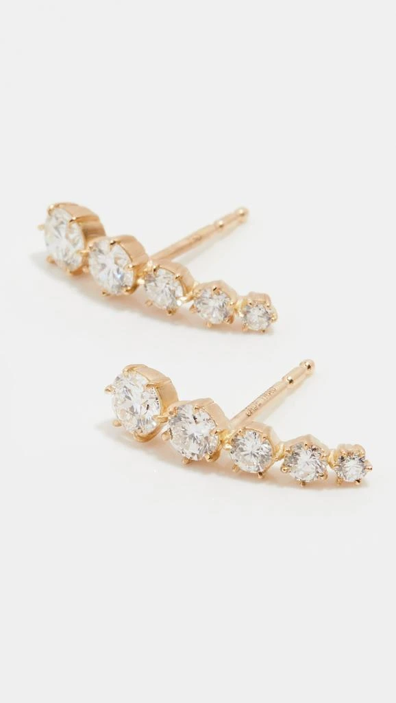 商品Jade Trau|Jade Trau 18k 5 宝石 Ara 耳钉,价格¥45818,第2张图片详细描述