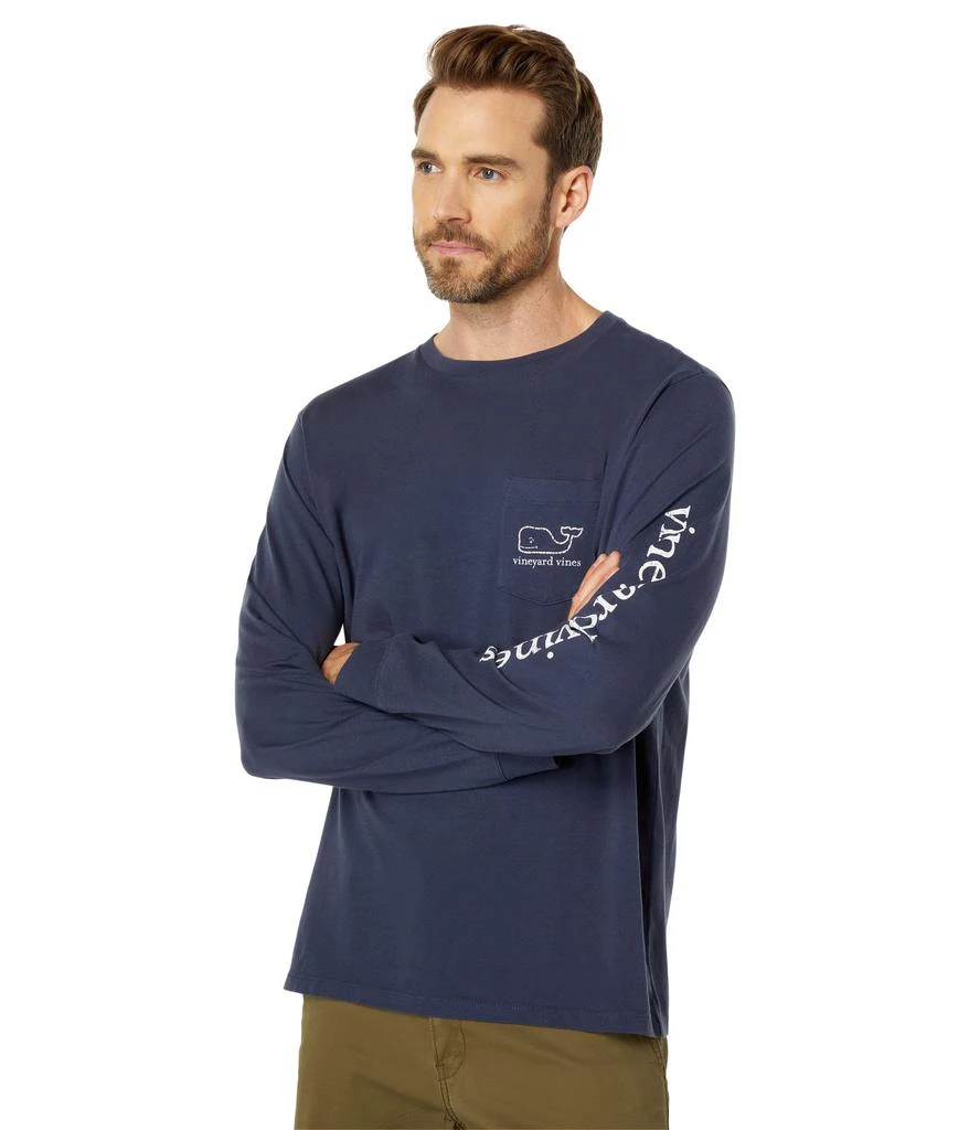 商品Vineyard Vines|Long Sleeve Vintage Whale Pocket T-Shirt,价格¥357,第2张图片详细描述