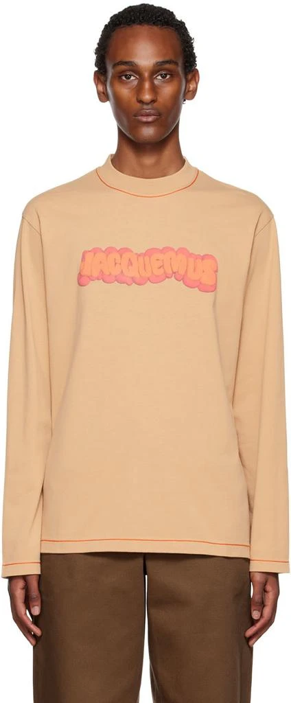 商品Jacquemus|Beige Le Papier 'Le T-Shirt Pate À Modeler' Long Sleeve T-Shirt,价格¥773,第1张图片