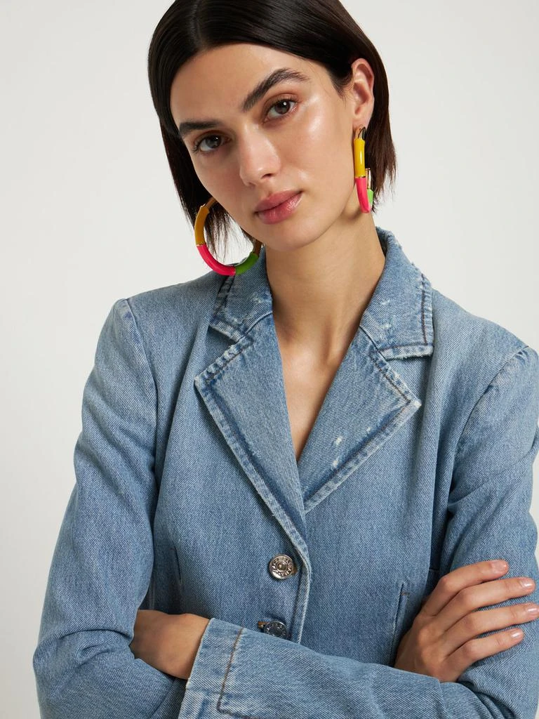商品ROSANTICA|Candy Enamel Hoop Earrings,价格¥833,第1张图片详细描述