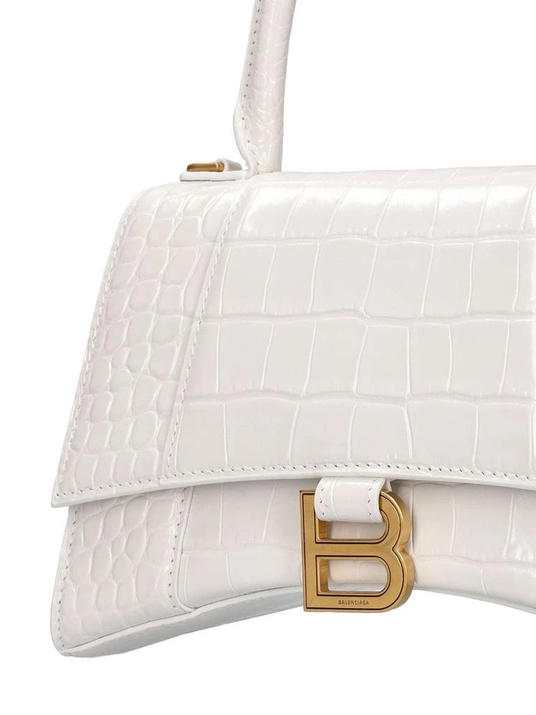 商品Balenciaga|Hourglass Croc Embossed Leather Bag,价格¥22997,第4张图片详细描述