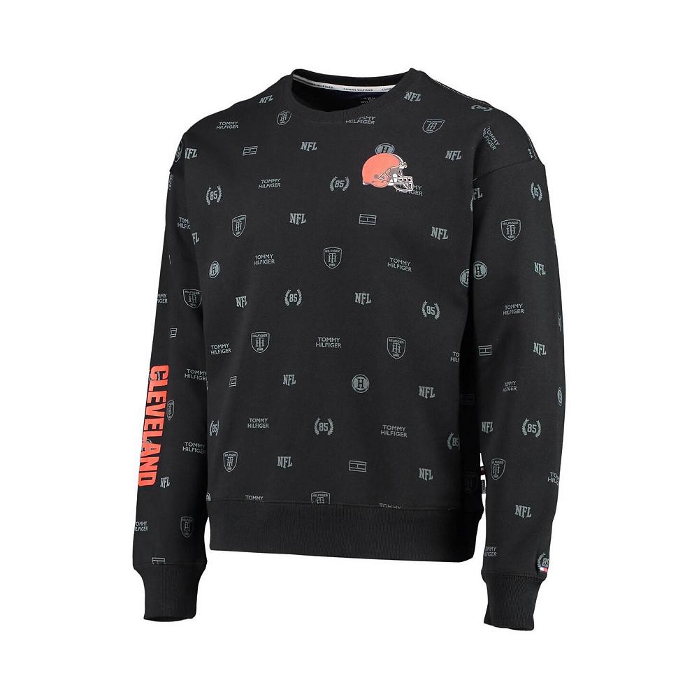 Men's Black Cleveland Browns Reid Graphic Pullover Sweatshirt商品第3张图片规格展示