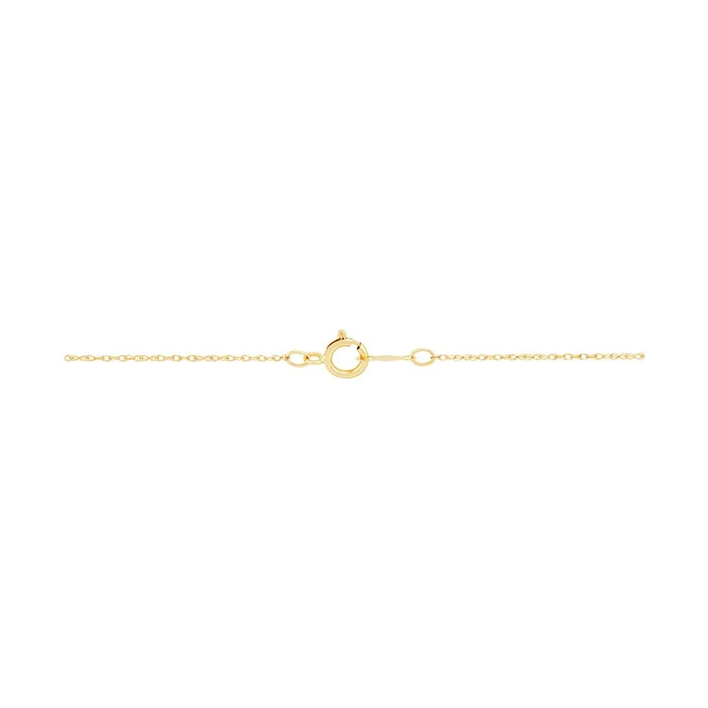 商品Macy's|Opal (1-1/2 ct. t.w.) & Diamond (1/20 ct. t.w.) Flower 18" Pendant Necklace in 14k Gold,价格¥2636,第3张图片详细描述