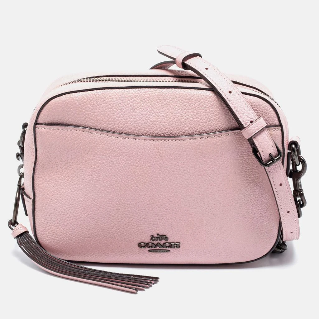 商品[二手商品] Coach|Coach Pink Pebbled Leather Camera Shoulder Bag,价格¥1016,第1张图片