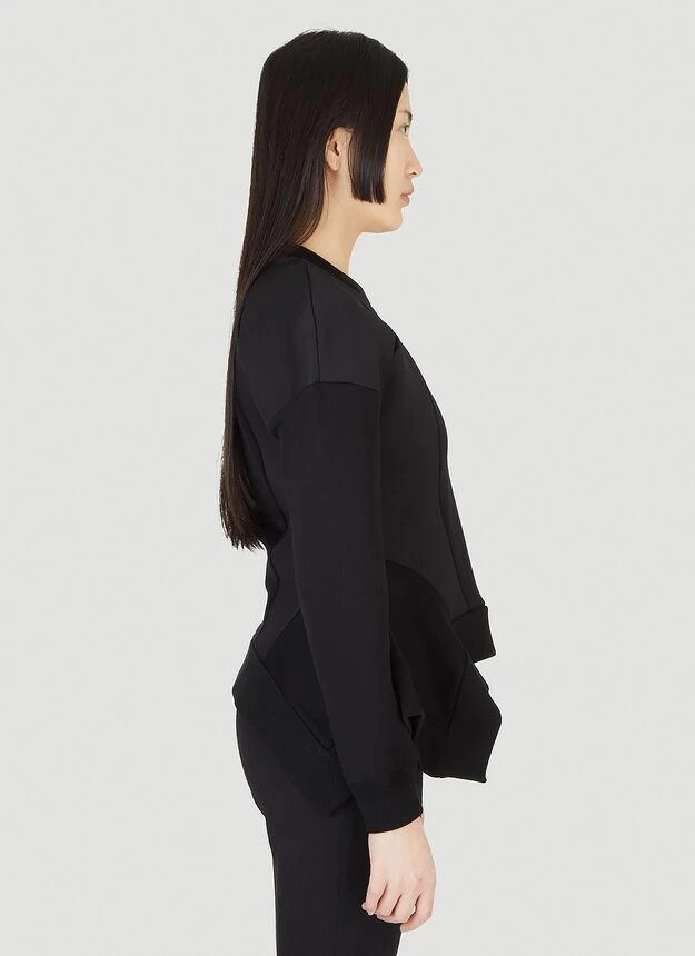 商品Alexander McQueen|Peplum Panel Sweatshirt in Black,价格¥2876,第3张图片详细描述