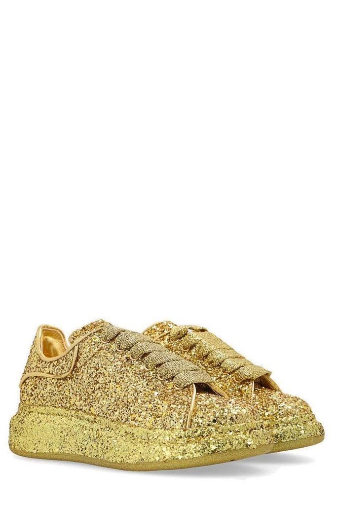 商品Alexander McQueen|Alexander McQueen Kids Glitter Detailed Lace-Up Sneakers,价格¥2732,第2张图片详细描述