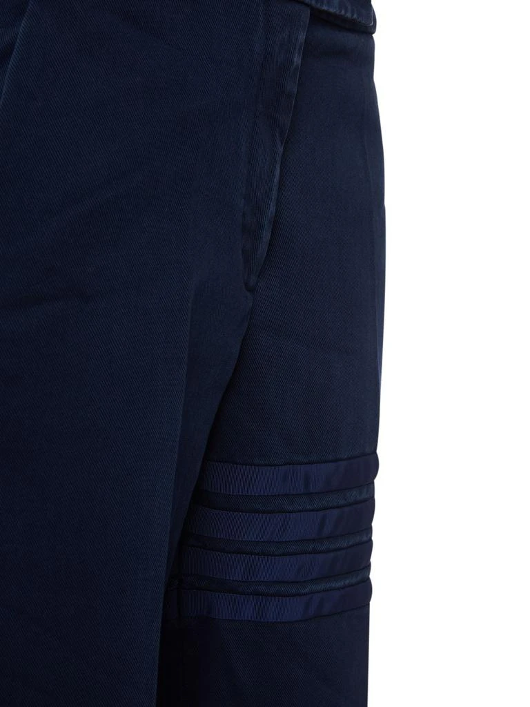 商品Thom Browne|Cotton Twill Grosgrain Bars Crop Pants,价格¥2552,第3张图片详细描述