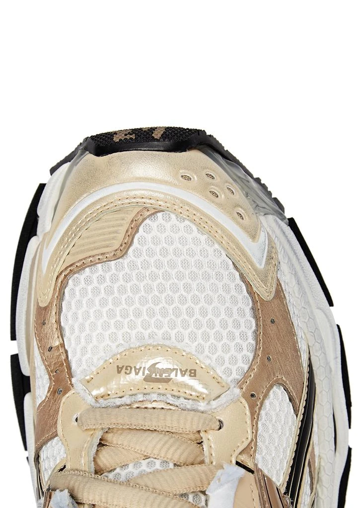 商品Balenciaga|Runner gold distressed panelled mesh sneakers,价格¥5158,第4张图片详细描述