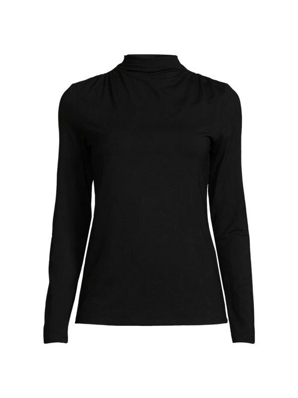 商品Tahari|Long Sleeve Mockneck Top,价格¥113,第3张图片详细描述