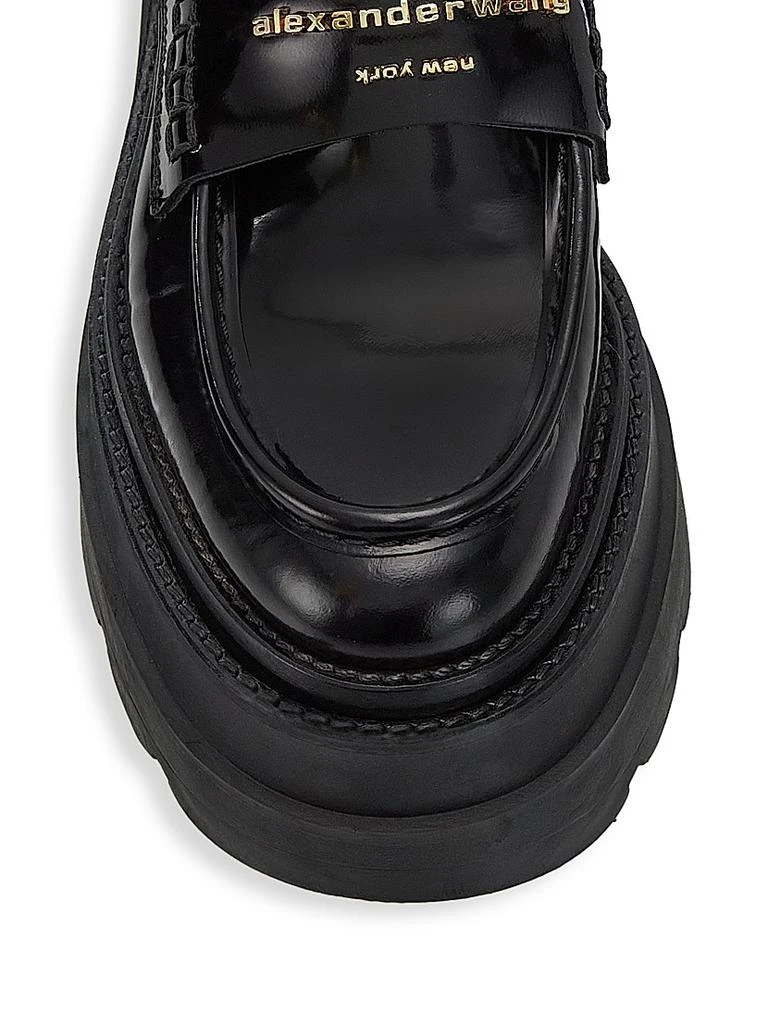 商品Alexander Wang|Carter Leather Platform Loafers,价格¥5203,第4张图片详细描述