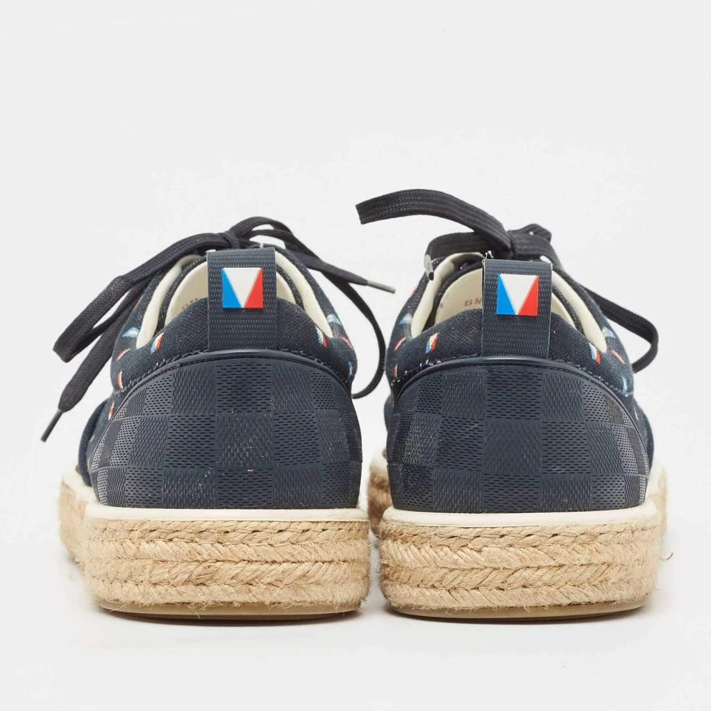 商品[二手商品] Louis Vuitton|Louis Vuitton Navy Blue Canvas and Rubber Espadrilles Size 43,价格¥1728,第5张图片详细描述