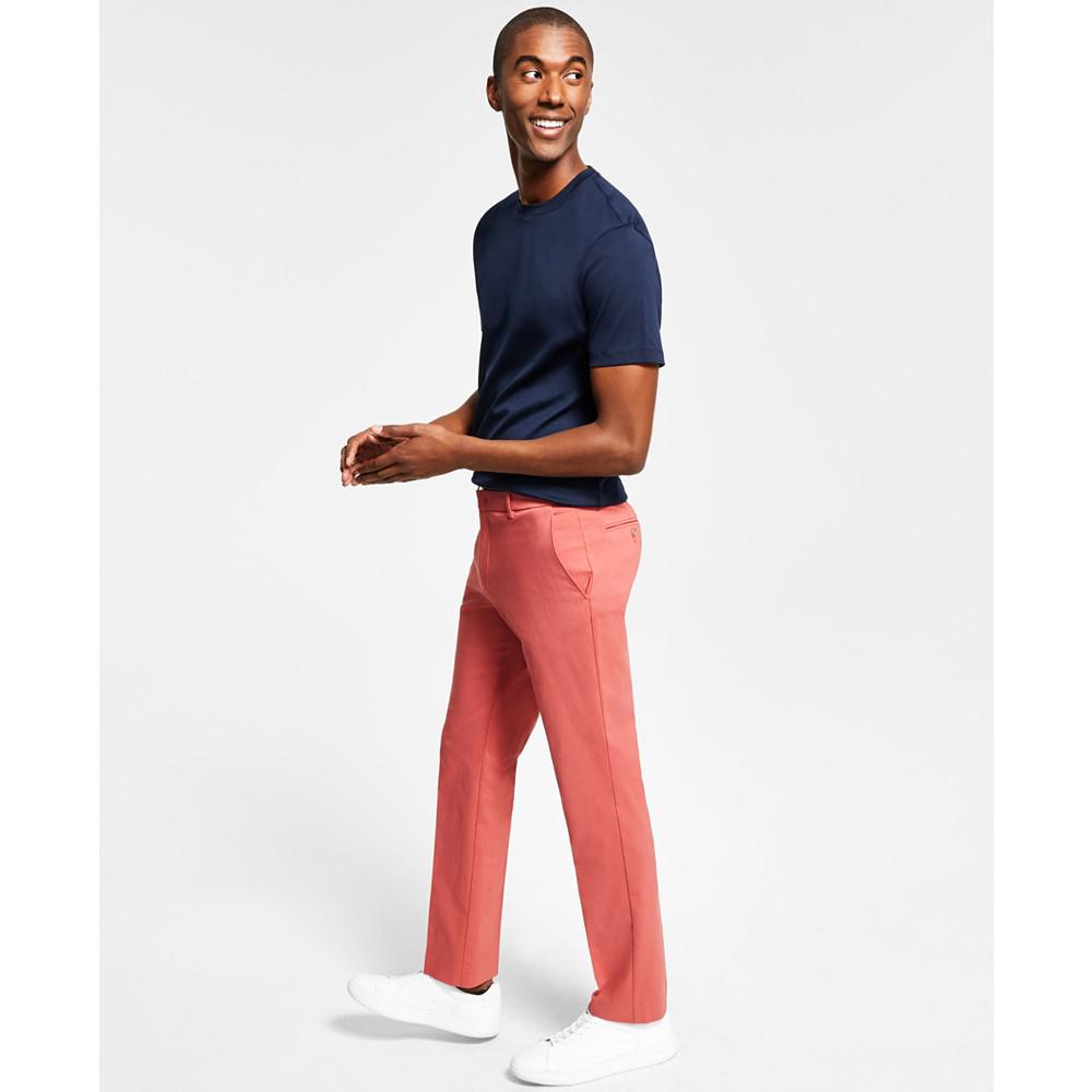 Men's Modern-Fit TH Flex Stretch Comfort Solid Performance Pants商品第1张图片规格展示