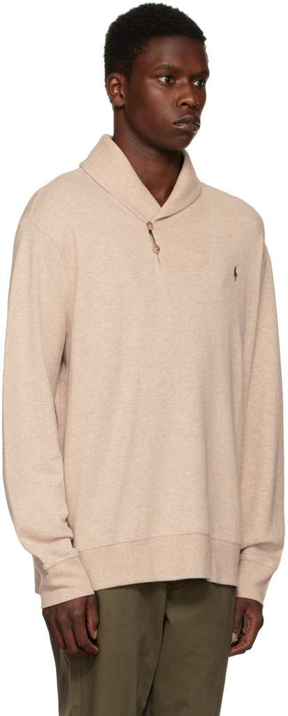 商品Ralph Lauren|Beige Shawl Collar Sweater,价格¥509,第4张图片详细描述