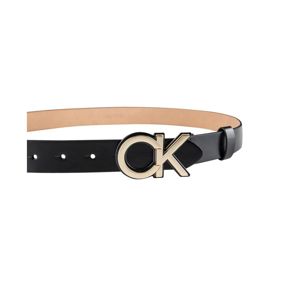 商品Calvin Klein|Women's Lucite Monogram Plaque Buckle Dress Belt,价格¥203,第2张图片详细描述