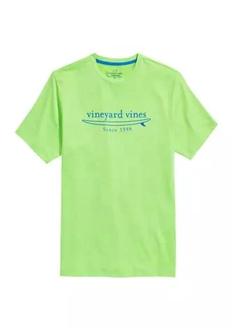 商品Vineyard Vines|Vines Surfboard Logo Short Sleeve Harbor Performance T Shirt,价格¥83,第1张图片