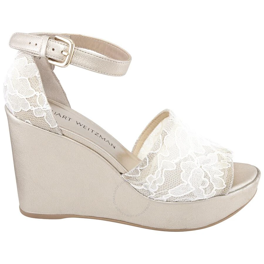 商品Stuart Weitzman|Open Box - Stuart Weitzman Vienna Lace 75 Wedge Sandals,价格¥1414,第1张图片