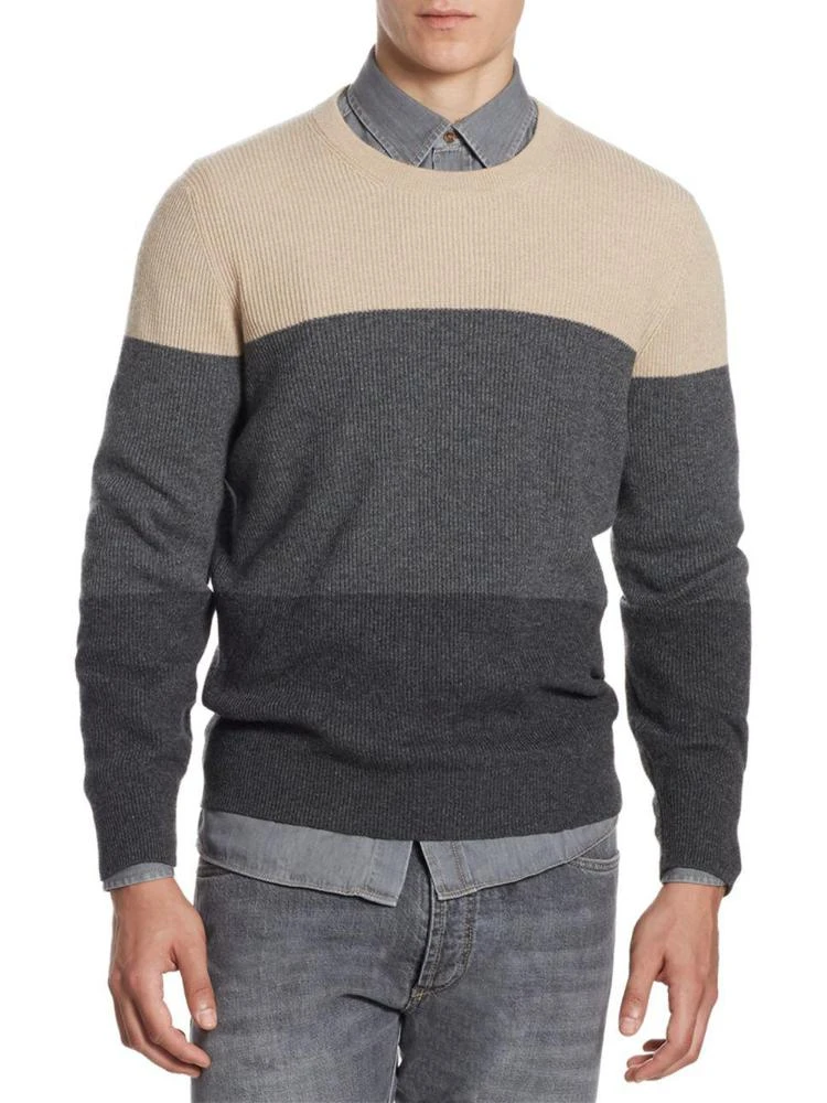 商品Brunello Cucinelli|Colorblock Cashmere Sweater,价格¥8231,第1张图片