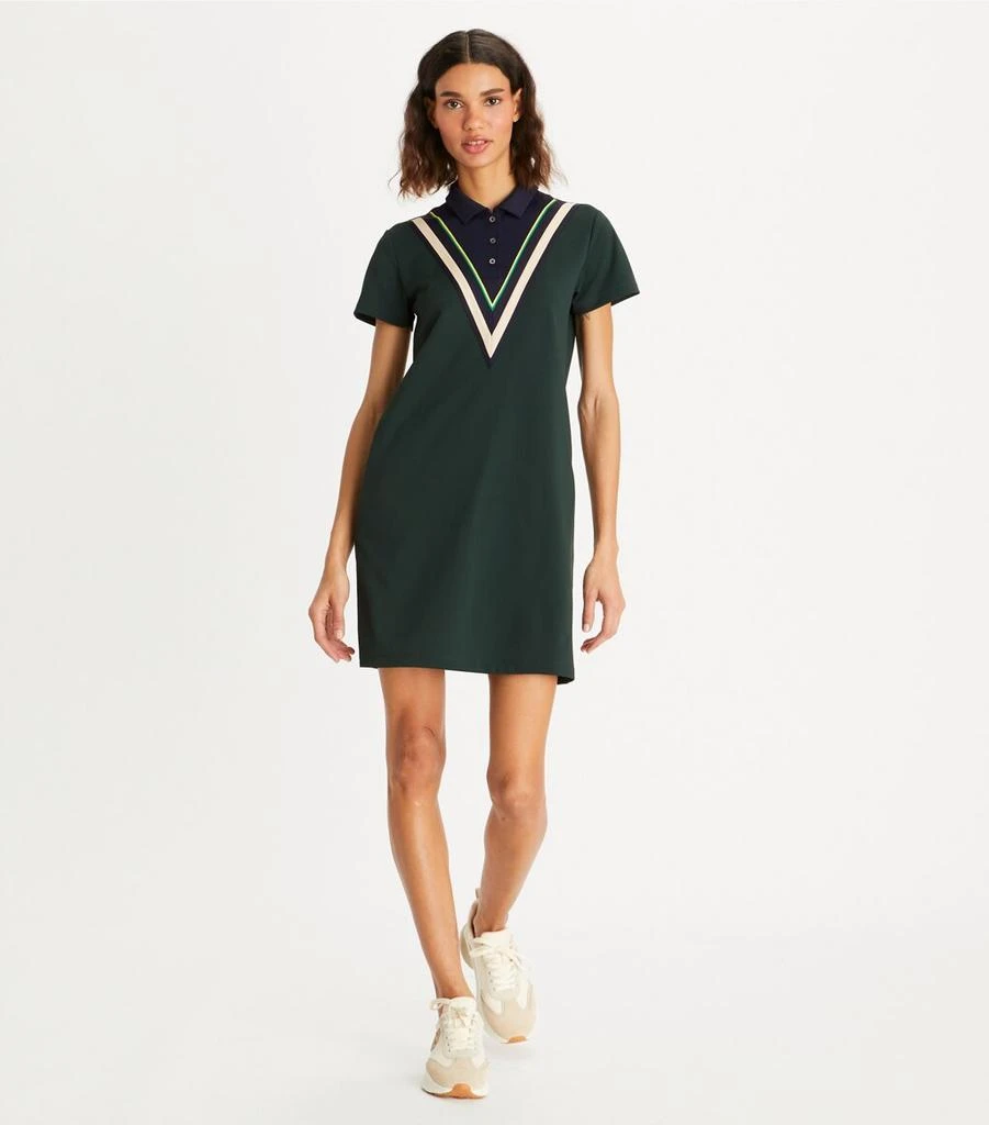 商品Tory Burch|Chevron Polo Dress,价格¥817,第2张图片详细描述