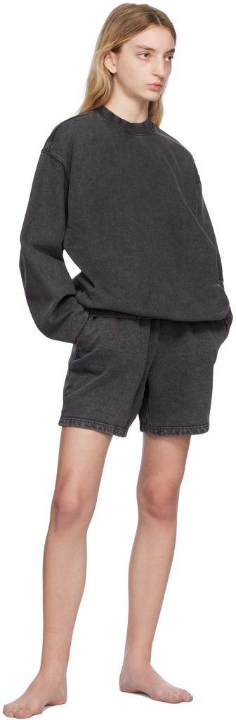 Gray SKIMS Boyfriend Fleece Shorts商品第4张图片规格展示