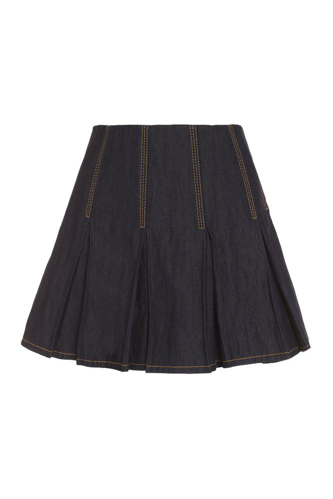 Bottega Veneta Pleated Mini Skirt商品第1张图片规格展示