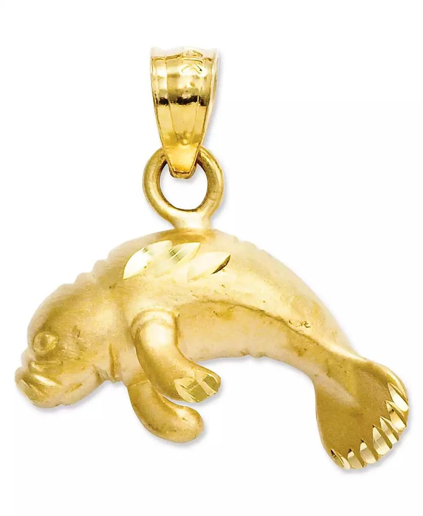 商品Macy's|14k Gold Charm, Manatee Charm,价格¥874,第1张图片