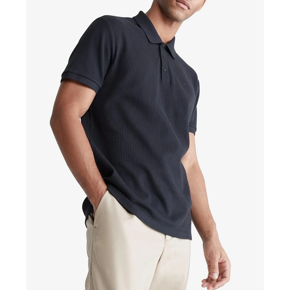 商品Calvin Klein|Men's Regular-Fit Drop-Needle Polo,价格¥255,第3张图片详细描述