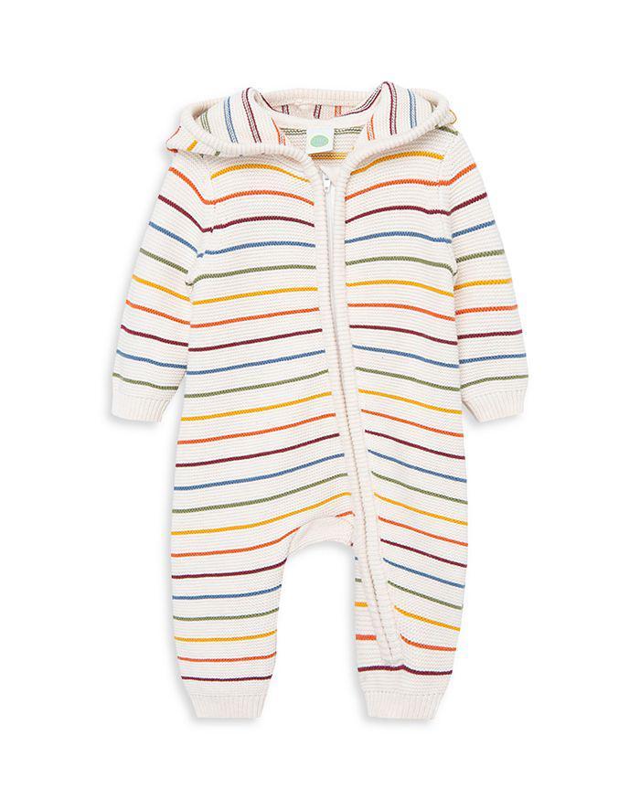 商品Little Me|Unisex Hooded Striped Cotton Sweater Coverall - Baby,价格¥428,第3张图片详细描述