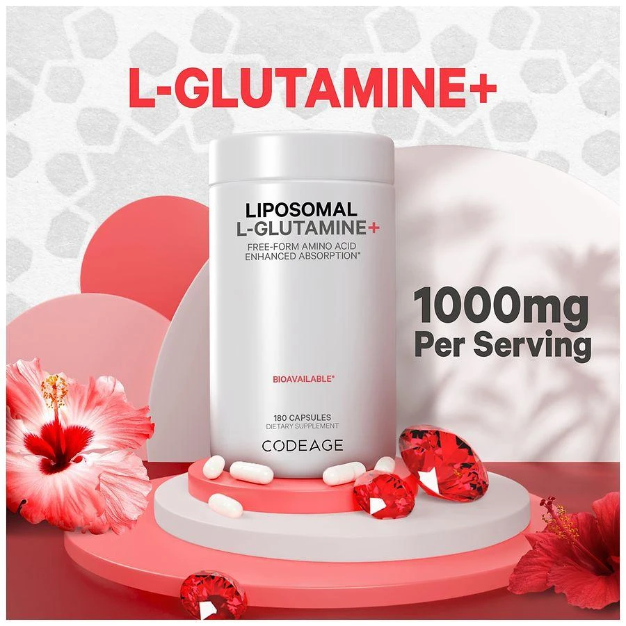 商品Codeage|L-Glutamine 1000 mg Supplement,价格¥284,第3张图片详细描述