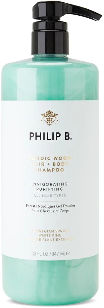 商品Philip B|Nordic Wood Hair + Body Shampoo, 32 oz,价格¥1101,第1张图片