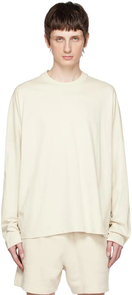 商品Calvin Klein|Off-White Printed Long Sleeve T-Shirt,价格¥324,第1张图片