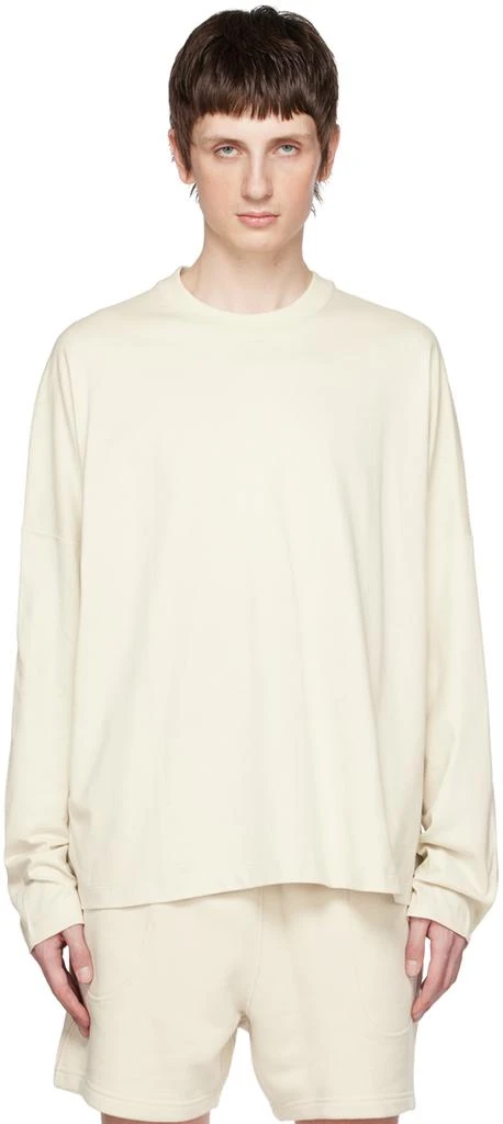 商品Calvin Klein|Off-White Printed Long Sleeve T-Shirt,价格¥204,第1张图片