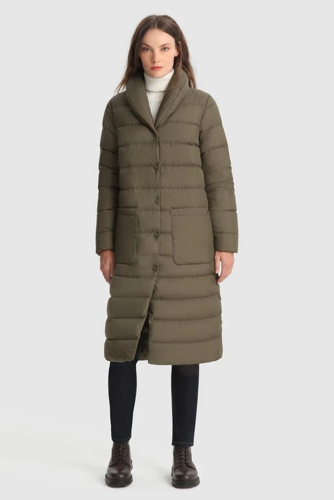 商品Woolrich|Ellis Long Coat with Horizontal Quilting,价格¥3373,第1张图片