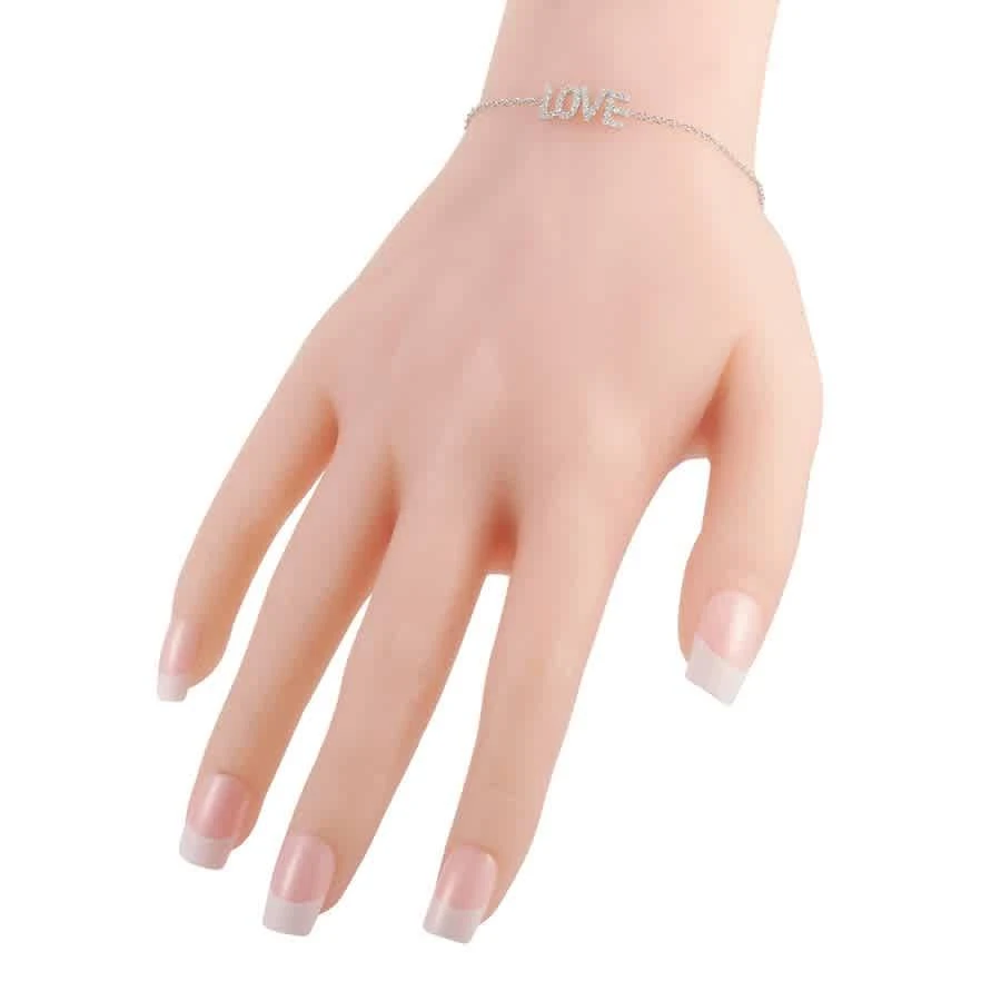 商品LB Exclusive|14K White Gold 0.30 ct Diamond Love Bracelet,价格¥3050,第2张图片详细描述