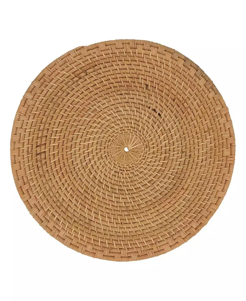 商品Saro Lifestyle|Rattan Placemats with Woven Design, Set of 4, 15" x 15",价格¥727,第1张图片