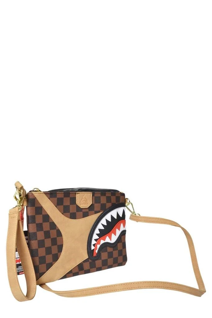 商品SprayGround|Sprayground Shark Motif Checked Clutch Bag,价格¥781,第3张图片详细描述