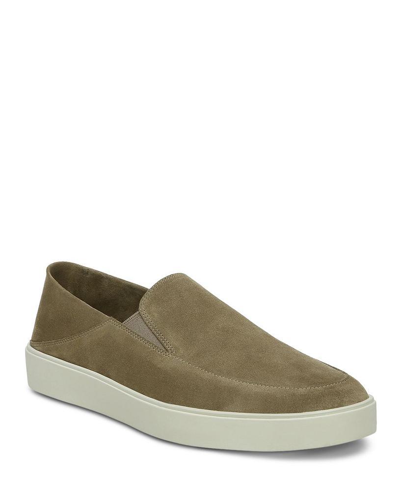 商品Vince|Men's Thomas Leather Slip On Sneakers,价格¥1839,第1张图片