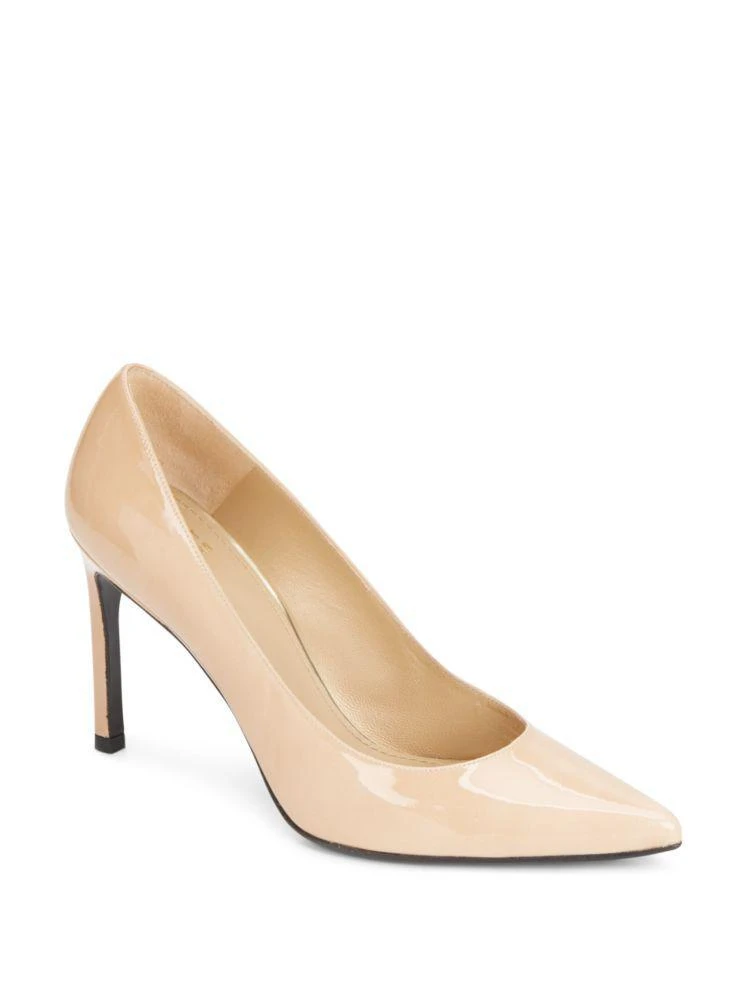 商品Stuart Weitzman|Heist Patent Leather Point Toe Pumps,价格¥789,第1张图片