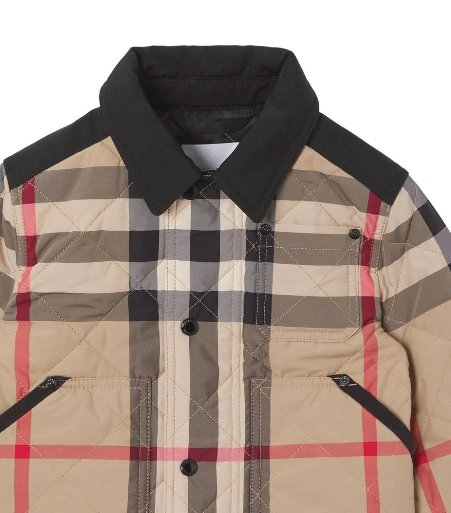 商品Burberry|Vintage Check Diamond Quilted Jacket (6-24 Months),价格¥3814,第4张图片详细描述