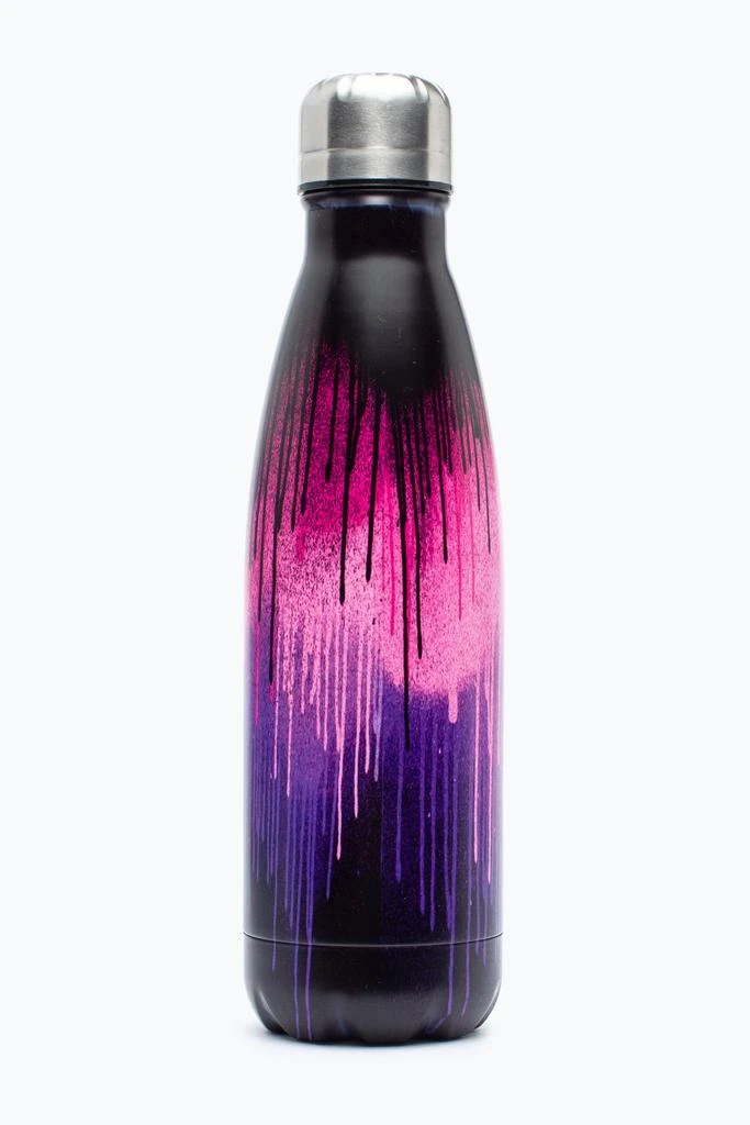 商品HYPE ACCESSORIES|HYPE PURPLE & PINK DRIP METAL WATER BOTTLE,价格¥167,第2张图片详细描述