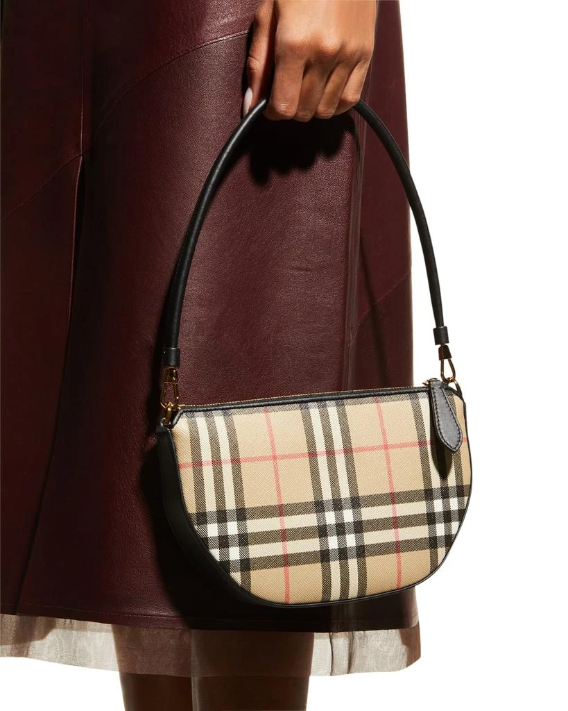 商品Burberry|Olympia Check Pouch Shoulder Bag,价格¥4987,第5张图片详细描述