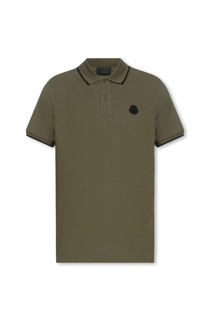 商品Moncler|Moncler Logo Printed Short-Sleeved Polo Shirt,价格¥2563,第1张图片