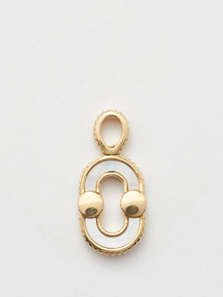 商品Viltier|Magnetic Twist pearl, bulls-eye & gold pendant,价格¥4236,第1张图片
